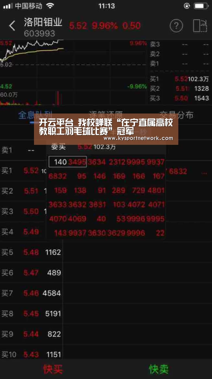 开云平台_我校蝉联“在宁直属高校教职工羽毛球比赛”冠军(图1) 开云平台